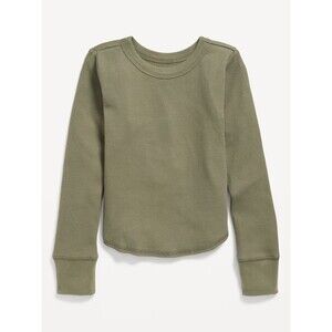 Old Navy Long-Sleeve Thermal-Knit T-Shirt for Girls Sz-XXL Alpine Tundra